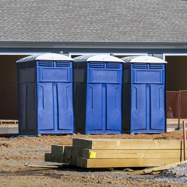 what is the maximum capacity for a single porta potty in Faribault